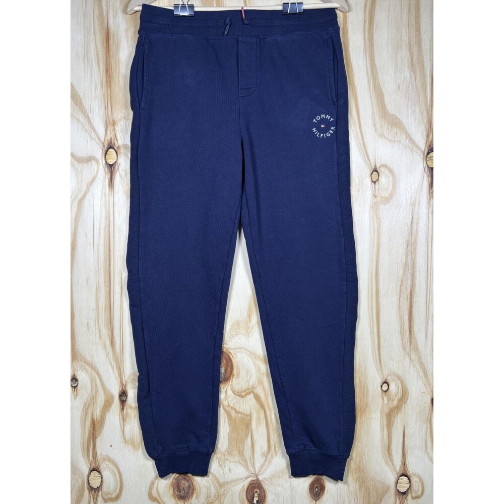 Tommy Hilfiger Sweatpants Boys XL 18-20 Blue Fleece Jogger Logo